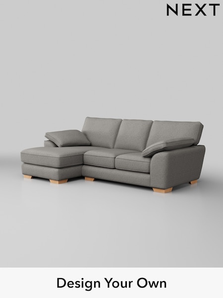 Woven Chenille Easy Clean/Light Grey Stamford Grand Relaxed Sit (H36174) | £2,275