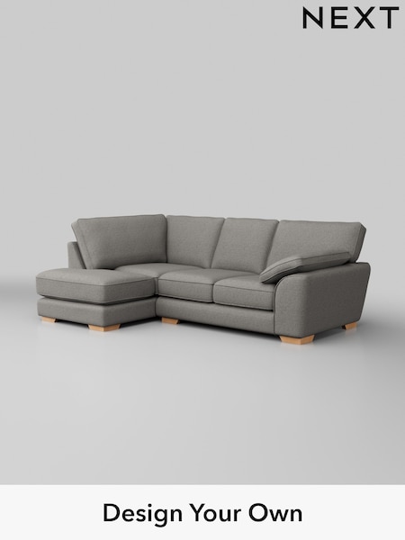 Woven Chenille Easy Clean/Light Grey Stamford Grand Relaxed Sit (H36174) | £2,375