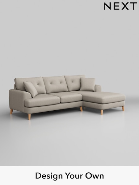 Tweedy Chenille/Oyster Parker Buttoned Back (H36200) | £2,099