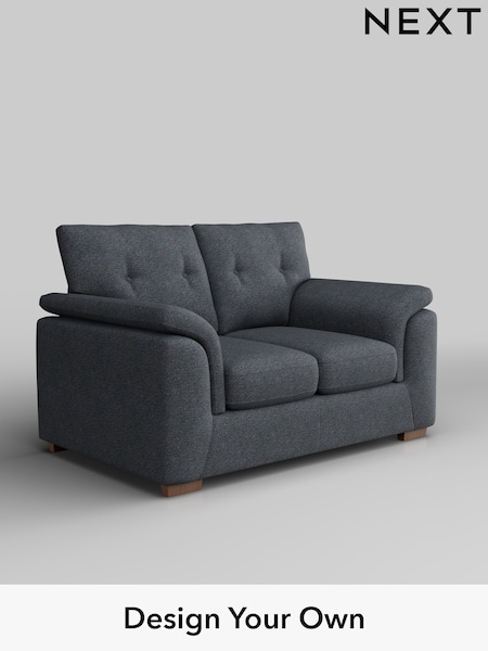 Tweedy Chenille/Navy Blue Hayden Buttoned Back (H36231) | £925