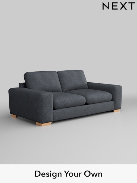Tweedy Chenille/Navy Blue Houghton Deep Relaxed Sit (H36232) | £1,299
