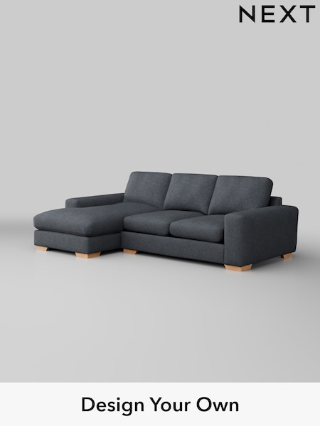 Tweedy Chenille/Navy Blue Houghton Deep Relaxed Sit (H36232) | £1,975