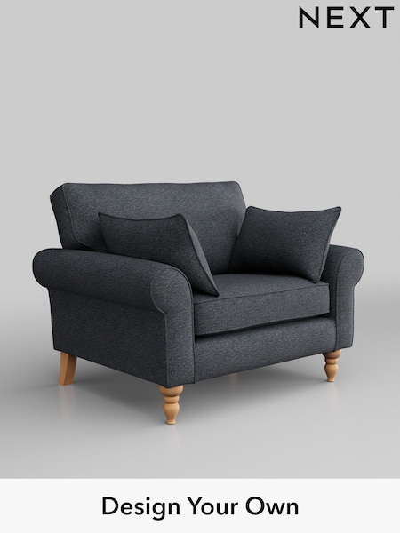 Tweedy Chenille/Navy Blue Mallory (H36236) | £625