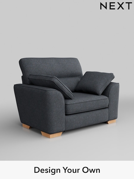 Tweedy Chenille/Navy Blue Stamford Highback (H36241) | £799
