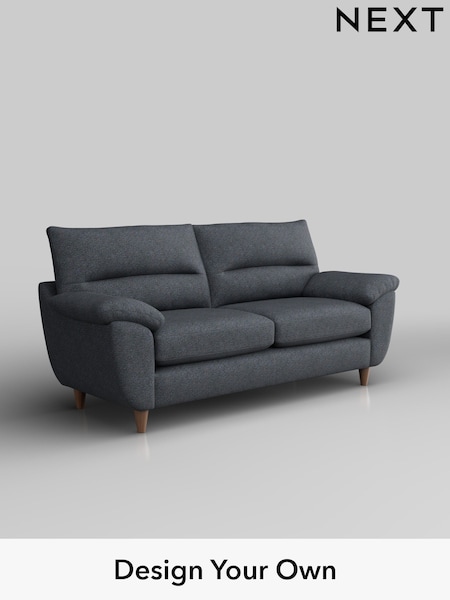 Tweedy Chenille/Navy Blue Elliot Highback (H36248) | £1,075