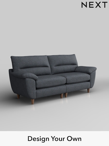 Tweedy Chenille/Navy Blue Elliot Highback (H36248) | £1,175