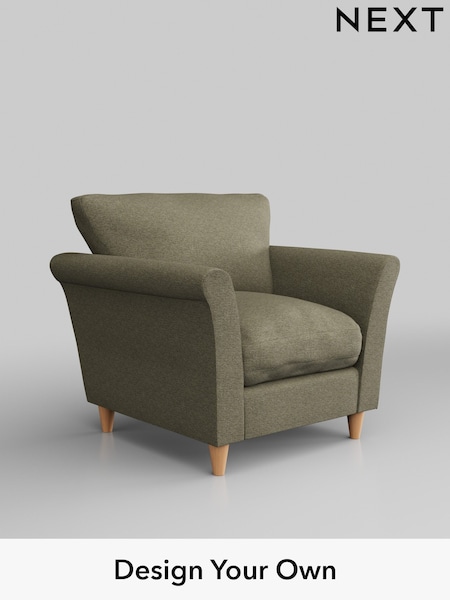 Tweedy Chenille/Mid Moss Green Hartley Relaxed Sit (H36251) | £725