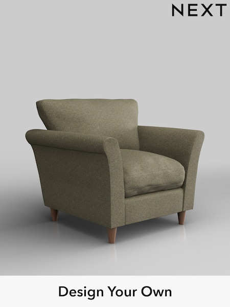 Tweedy Chenille/Mid Moss Green Hartley Relaxed Sit (H36251) | £725