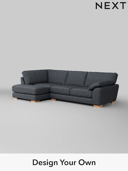 Tweedy Chenille/Navy Blue Stamford Grand Relaxed Sit (H36255) | £2,375