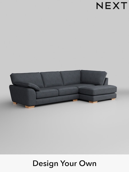 Tweedy Chenille/Navy Blue Stamford Grand Relaxed Sit (H36255) | £2,375