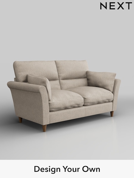 Tweedy Chenille/Mid Natural Hartley Highback Relaxed Sit (H36257) | £1,125