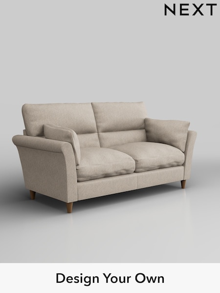 Tweedy Chenille/Mid Natural Hartley Highback Relaxed Sit (H36257) | £1,225