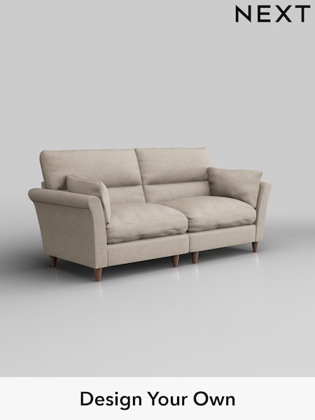 Tweedy Chenille/Mid Natural Hartley Highback Relaxed Sit (H36257) | £1,325