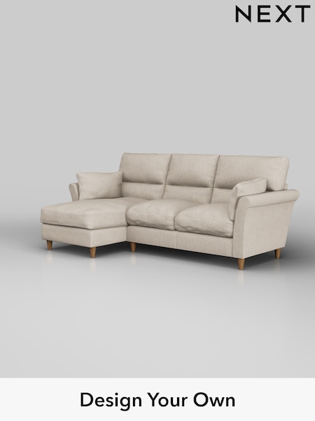 Tweedy Chenille/Mid Natural Hartley Highback Relaxed Sit (H36257) | £1,850