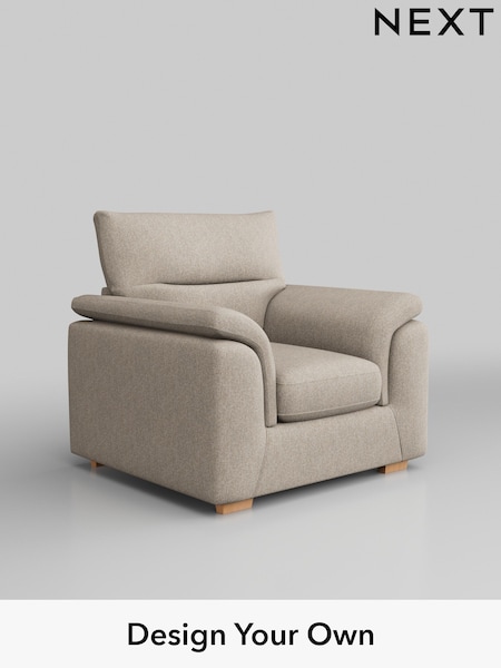 Tweedy Chenille/Mid Natural Hayden Highback (H36258) | £650