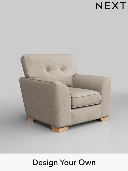 Tweedy Chenille/Mid Natural Stamford Buttoned Back (H36263) | £699