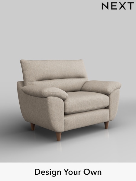 Tweedy Chenille/Mid Natural Elliot Highback (H36264) | £675