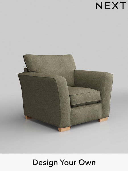 Tweedy Chenille/Mid Moss Green Heath Highback (H36290) | £650