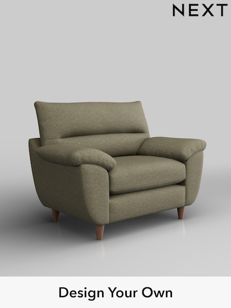 Tweedy Chenille/Mid Moss Green Elliot Highback (H36291) | £675
