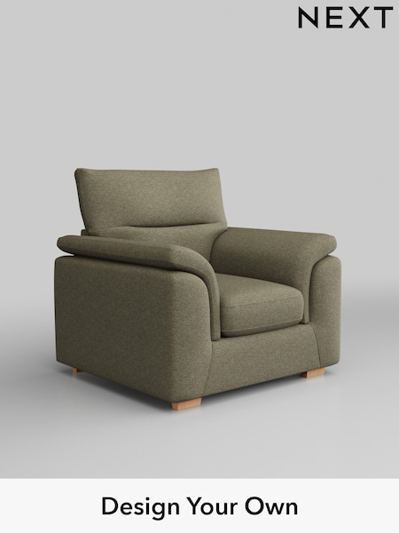 Tweedy Chenille/Mid Moss Green Hayden Highback (H36294) | £650