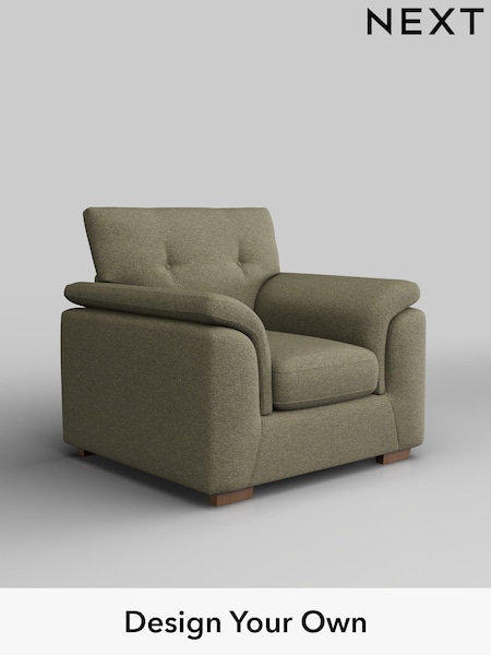 Tweedy Chenille/Mid Moss Green Hayden Buttoned Back (H36295) | £650