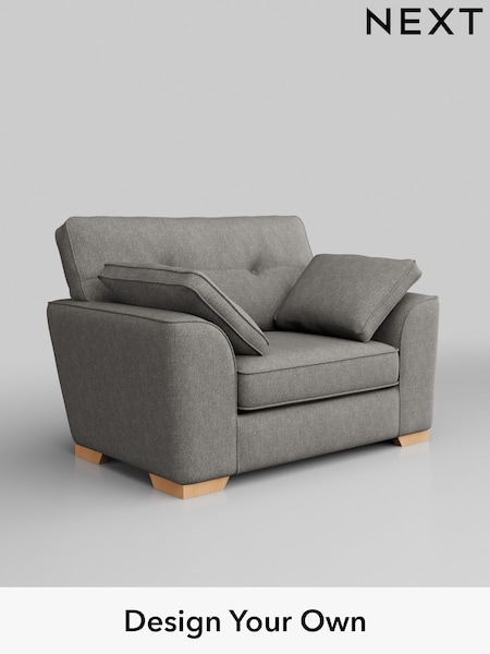 Tweedy Chenille/Mid Grey Stamford Buttoned Back (H36299) | £799