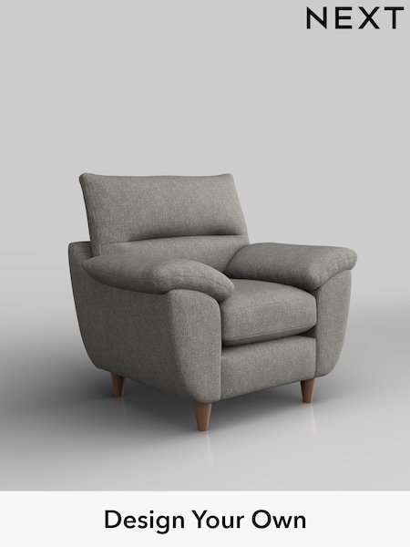 Tweedy Chenille/Mid Grey Elliot Highback (H36300) | £575