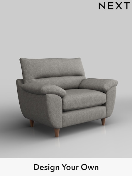 Tweedy Chenille/Mid Grey Elliot Highback (H36300) | £675