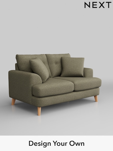 Tweedy Chenille/Mid Moss Green Parker Buttoned Back (H36302) | £1,099