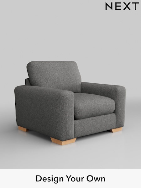 Tweedy Chenille/Dark Grey Houghton Deep Relaxed Sit (H36335) | £825