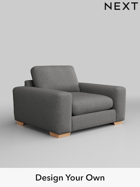 Tweedy Chenille/Dark Grey Houghton Deep Relaxed Sit (H36335) | £925