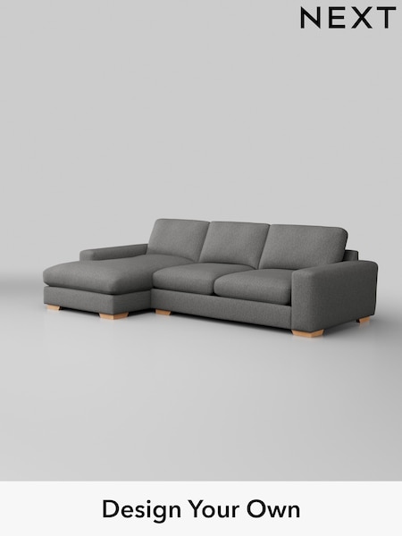 Tweedy Chenille/Dark Grey Houghton Deep Relaxed Sit (H36335) | £2,175