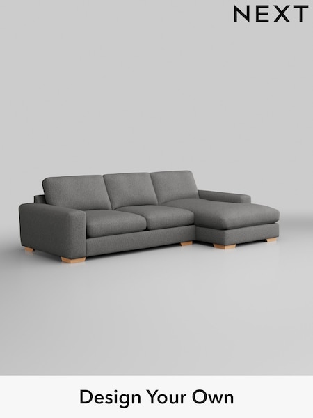 Tweedy Chenille/Dark Grey Houghton Deep Relaxed Sit (H36335) | £2,175