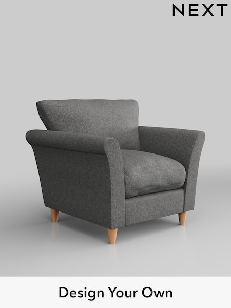 Tweedy Chenille/Dark Grey Hartley Relaxed Sit (H36343) | £725