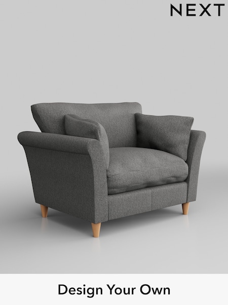Tweedy Chenille/Dark Grey Hartley Relaxed Sit (H36343) | £825