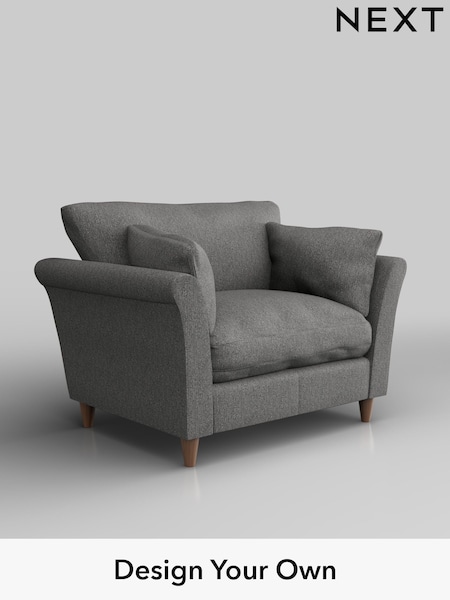 Tweedy Chenille/Dark Grey Hartley Relaxed Sit (H36343) | £825