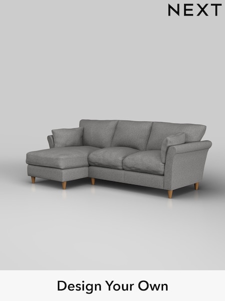 Tweedy Chenille/Dark Grey Hartley Relaxed Sit (H36343) | £1,799