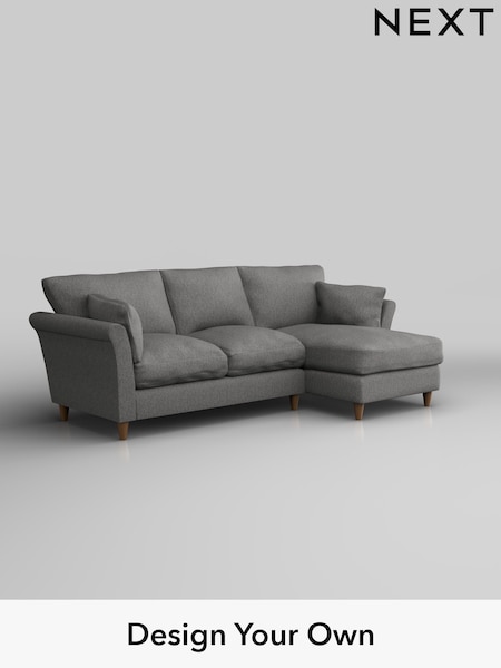 Tweedy Chenille/Dark Grey Hartley Relaxed Sit (H36343) | £1,799