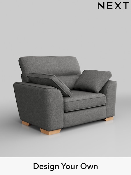 Tweedy Chenille/Dark Grey Stamford Highback (H36346) | £799