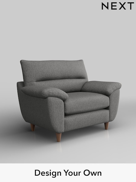 Tweedy Chenille/Dark Grey Elliot Highback (H36347) | £675