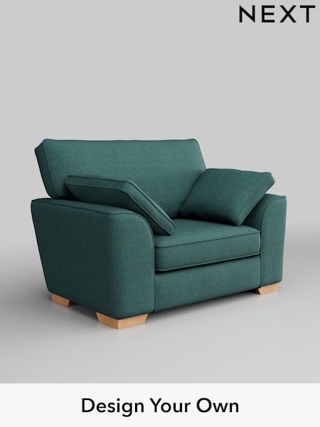 Tweedy Chenille/Dark Teal Green Stamford (H36355) | £750