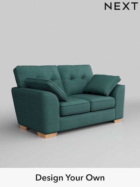 Tweedy Chenille/Dark Teal Green Stamford Buttoned Back (H36359) | £975