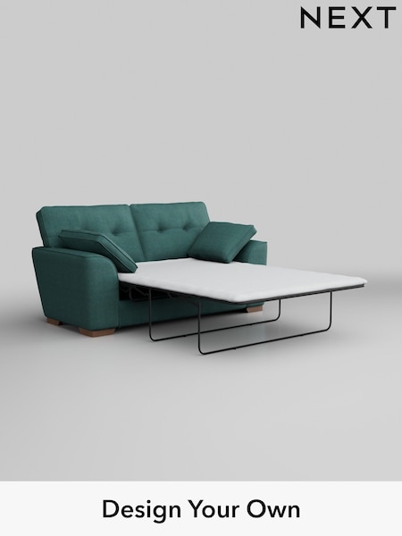 Tweedy Chenille/Dark Teal Green Stamford Buttoned Back (H36359) | £1,275