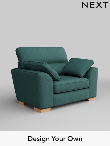 Tweedy Chenille/Dark Teal Green Stamford Highback (H36360) | £799