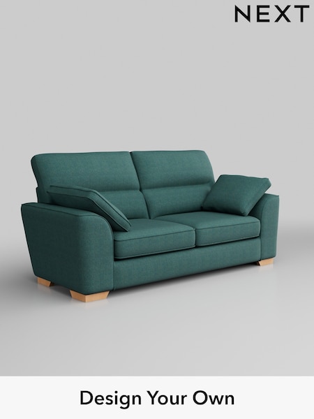 Tweedy Chenille/Dark Teal Green Stamford Highback (H36360) | £1,175
