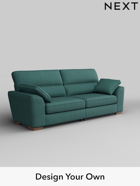 Tweedy Chenille/Dark Teal Green Stamford Highback (H36360) | £1,275