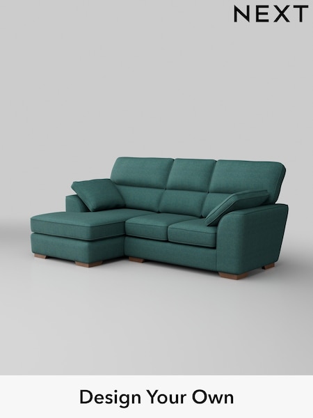 Tweedy Chenille/Dark Teal Green Stamford Highback (H36360) | £1,625