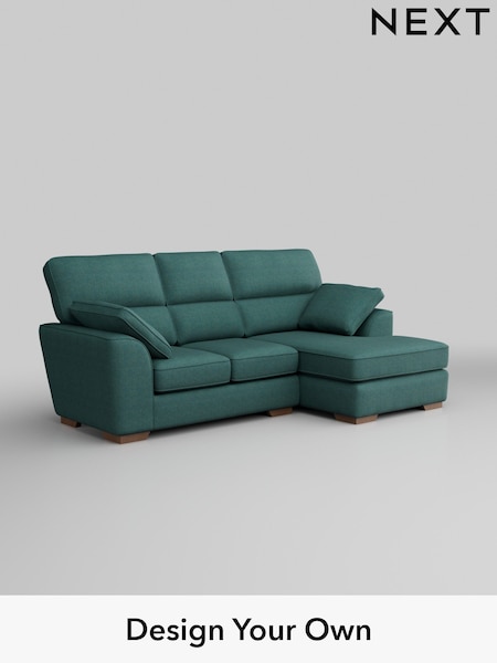 Tweedy Chenille/Dark Teal Green Stamford Highback (H36360) | £1,625