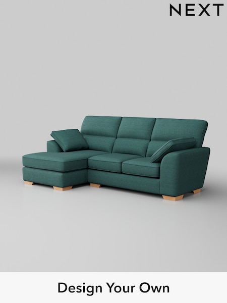 Tweedy Chenille/Dark Teal Green Stamford Highback (H36360) | £1,725