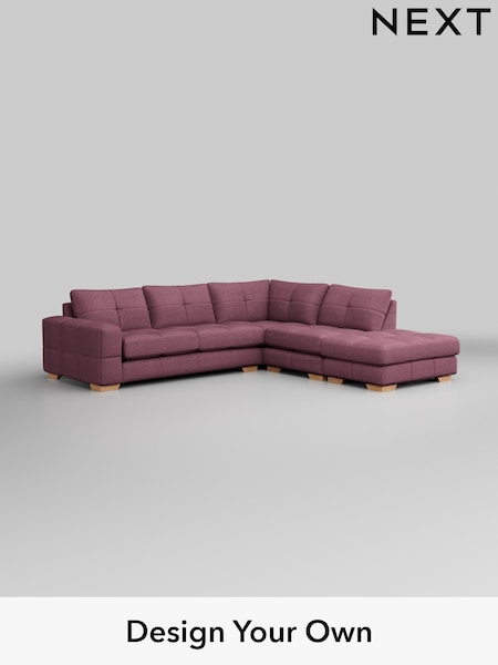 Tweedy Blend Easy Clean/Mid Mulberry Purple Brooke Deep Sit (H36379) | £2,725